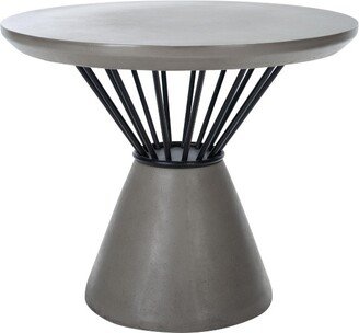 Darien Concrete Accent Table - Dark Grey