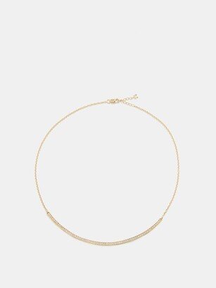 Bar Diamond & 14kt Gold Necklace