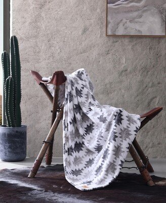 Canyon Ikat Ultra Soft Plush Fleece Throw, 60 x 50