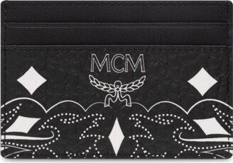 Monogrammed Card Case Unisex - Black