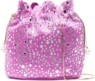 Selene Illusione embellished bucket bag-AA