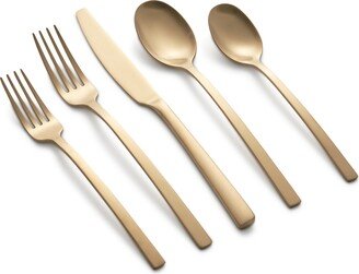 Beacon Gold Satin 20-Piece Flatware Set, Service for 4