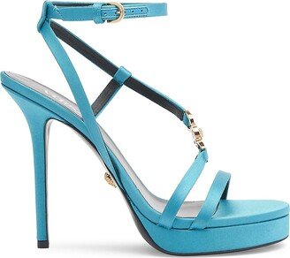 115MM Satin Platform Sandals