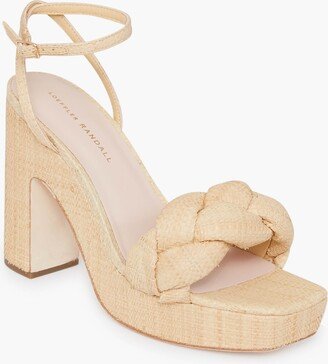 Natural Fae Platform Sandal With Braid