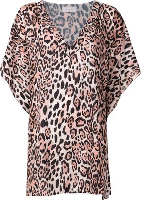 Leopard-Print Beach Cover-Up