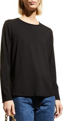 Petite Crewneck Jersey Top