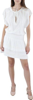 Womens Smocked Dress Cover-Up