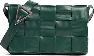Medium Leather Intreccio Cassette Cross-Body Bag