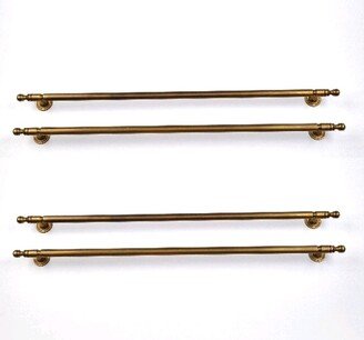 4 Bolt Fix Heavy Solid Brass 20 Inch Long Kitchen Cabinet Grab Pulls 51cm Old Vintage D Style Door Handle Brass Box Lifts Pulls Ilya