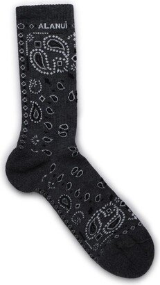 Bandana-Printed Ankle-Length Socks