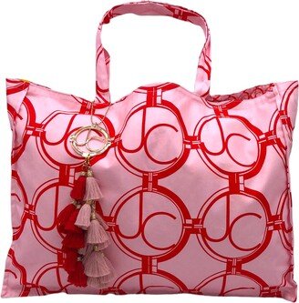 Julia Clancey Jc Jumbo & Mini Ruby Limon Medallion Reversible Tote Bag