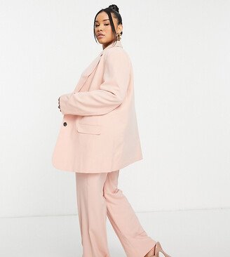 Curve mix & match slim boy suit blazer in blush