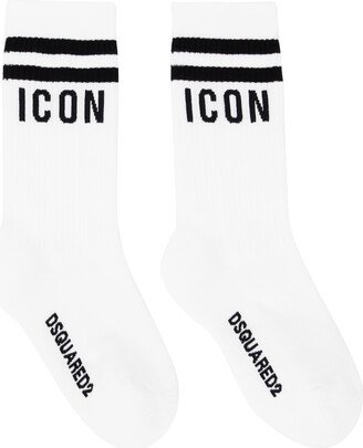 White 'Icon' Socks