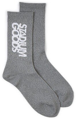 STADIUM GOODS® logo Reflective crew socks