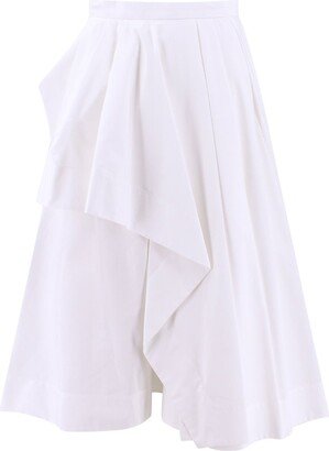 Asymmetric Drape Midi Skirt