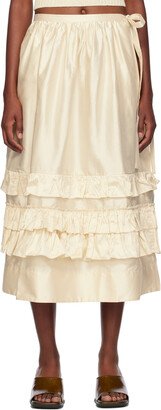 Cawley Off-White Betsy Midi Skirt