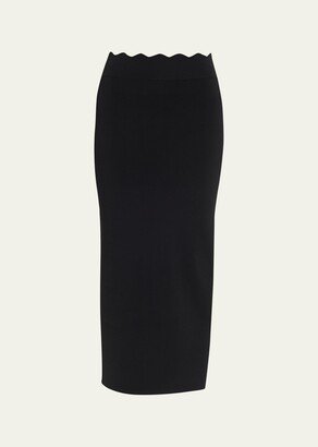 Quincy Stretch-Knit Midi Skirt