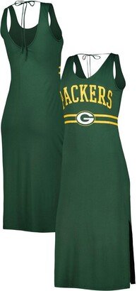 Women's G-iii 4Her by Carl Banks Green Green Bay Packers Training V-Neck Maxi Dress