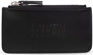 Numerical-Logo Zipped Card Holder