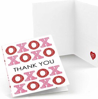 Big Dot Of Happiness Conversation Hearts - Valentine's Day Party Thank You Cards (8 count)