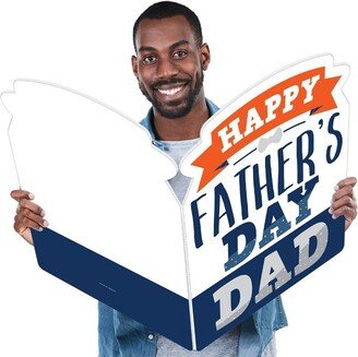 Big Dot of Happiness Happy Father's Day - We Love Dad Giant Greeting Card - Big Shaped Jumborific Card