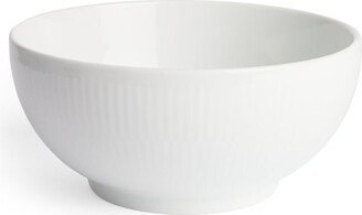 White Fluted Bowl (24Cm)