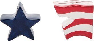 Freedom Flag July 4th Salt & Pepper Shaker Set