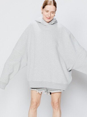 Oversized Organic Cotton-blend Cocoon Hoodie