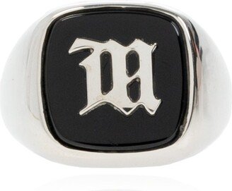 Monogram-Detail Slip-On Ring