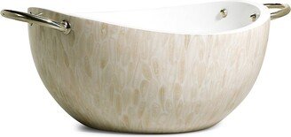 Almendro Bone Serving Bowl