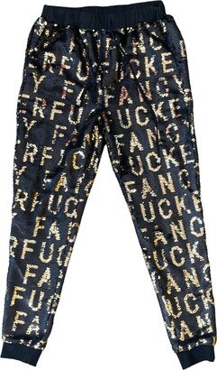 Any Old Iron Sequin Fancy Fucker Joggers