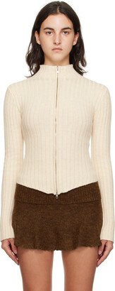 GUIZIO Off-White Nell Cardigan