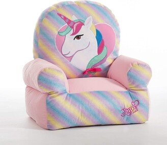 JoJo Siwa Rainbow Plush Structured Bean Bag Chair