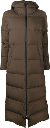 Long Padded Hooded Coat