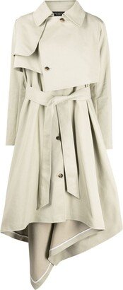 Asymmetric Trench Coat