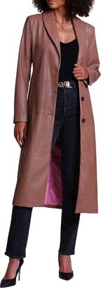 Faux-Ever Single-Breasted Trench Coat