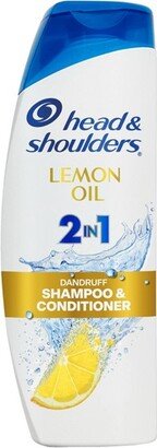 2-in-1 Dandruff Shampoo and Conditioner, Anti-Dandruff Treatment, Lemon Essential Oil for Daily Use, Paraben Free - 12.5oz