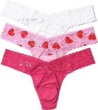 Lace Trim Thongs - Pack of 3