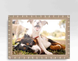 CustomPictureFrames.com 13x23 Silver Picture Frame - Wood Picture Frame Complete with UV