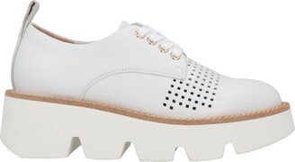 EMANUÉLLE VEE Lace-up Shoes White