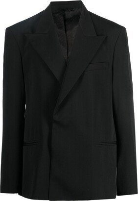 Peak-Lapel Double-Breasted Balzer