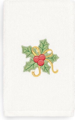 Holly Berry Embroidered Hand Towel