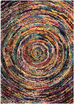 7'10x10' Ardelle Swirl Shaggy Area Rug