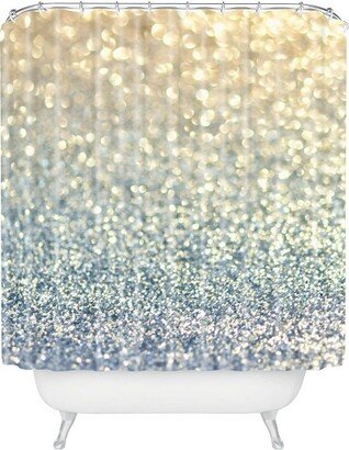 Lisa Argyropoulos Snowfall Shower Curtain Golden Mist