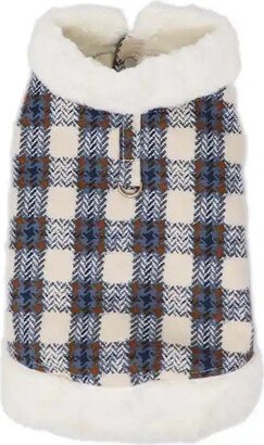 MiAMORE Blue Plaid Dog Jacket Vest