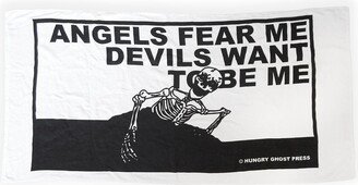 Angels Fear Me Beach Towel