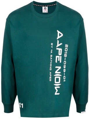 logo-print long-sleeve T-shirt