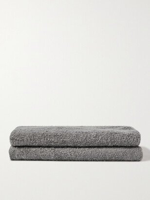 By Japan + SyuRo Set of Two Small Organic Cotton-Terry Face Towels