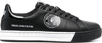 Logo-Patch Leather Low-Top Sneakers