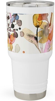 Travel Mugs: Wild Grasses - Multi Travel Tumbler, 30Oz, Multicolor